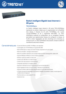 Trendnet TEG-224WSPLUS Manuel utilisateur