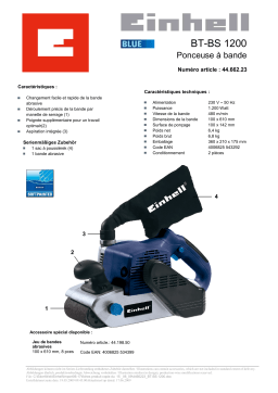 EINHELL BT-BS 1200 Manuel utilisateur