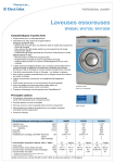 Electrolux W465H, W475H, W4105H: Fiche Technique + IA