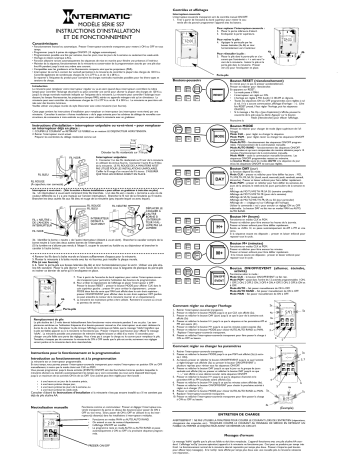 Manuel du propriétaire | Intermatic SS7 Manuel utilisateur | Fixfr