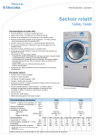 ELECTROLUX LAUNDRY SYSTEMS T4350 Manuel utilisateur