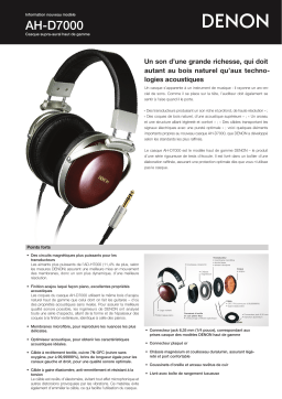 Denon AH-D7000 Manuel utilisateur