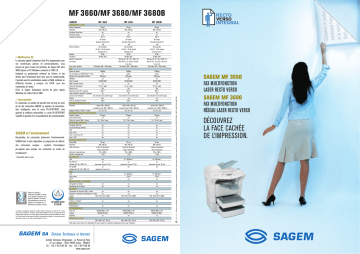 Manuel du propriétaire | Sagem MF 3680B Manuel utilisateur | Fixfr