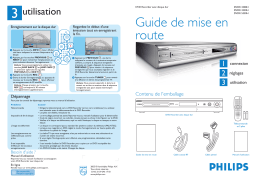 Philips DVDR3300H Manuel utilisateur