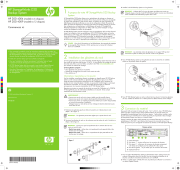 Manuel du propriétaire | HP STORAGEWORKS D2D4000 BACKUP SYSTEM Manuel utilisateur | Fixfr