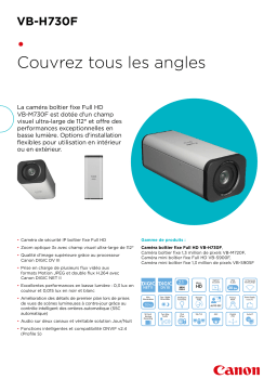 Canon VB-H730F Manuel utilisateur