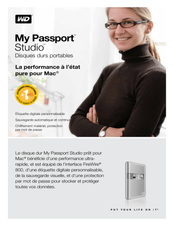 Manuel du propriétaire | Western Digital My Passport Studio Manuel utilisateur | Fixfr