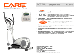 CARE FITNESS ACTIVA 50609 Manuel utilisateur