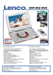 Lenco DVP-852 Manuel utilisateur
