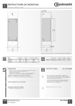 Bauknecht KVI 1620 Manuel utilisateur