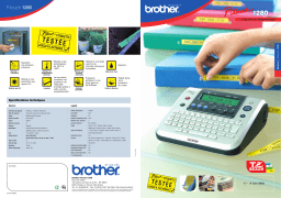 Brother P-Touch 1280 Manuel utilisateur