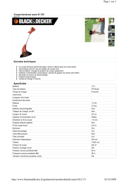 Black & Decker GLC13 Manuel utilisateur