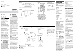 Sony CMT-V10iP Manuel utilisateur