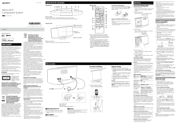 Manuel du propriétaire | Sony CMT-V10iP Manuel utilisateur | Fixfr
