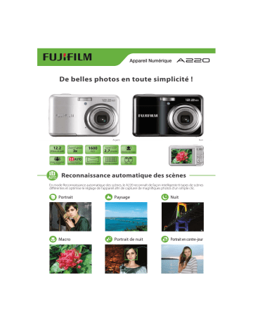 Manuel du propriétaire | Fujifilm FINEPIX A220 Manuel utilisateur | Fixfr