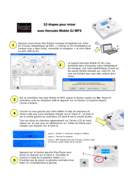 Hercules Mobile DJ MP3  Manuel utilisateur