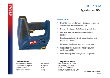 Manuel du propriétaire | Ryobi CST-180M Manuel utilisateur | Fixfr