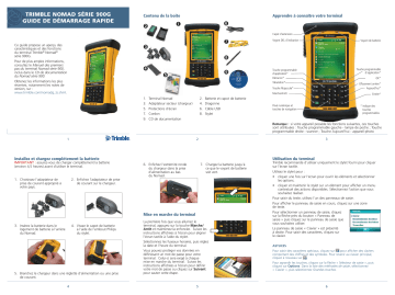 Manuel du propriétaire | TRIMBLE NOMAD 900G Manuel utilisateur | Fixfr