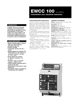 Eliwell EWCC 100 Manuel utilisateur