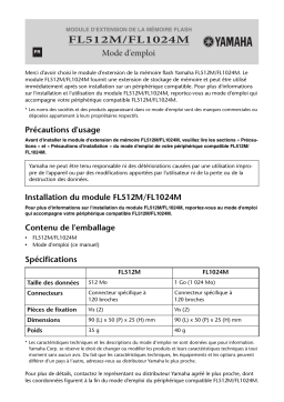 Yamaha FL1024M Manuel utilisateur