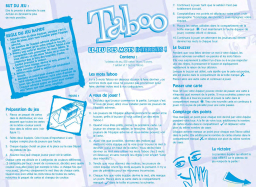 Hasbro Taboo Manuel utilisateur
