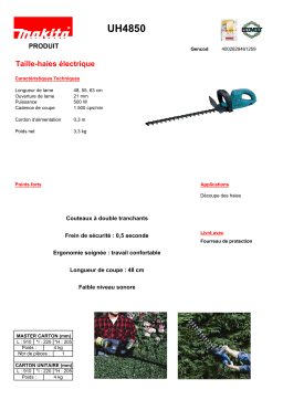 Makita UH4850 Manuel utilisateur