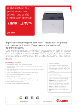 Canon I-SENSYS LBP7100 Manuel utilisateur