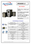 ACOMAX HP 2.1 Manuel utilisateur