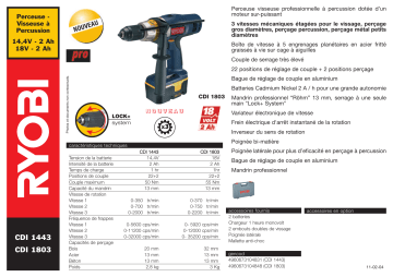 Manuel du propriétaire | Ryobi CDI-1803 Manuel utilisateur | Fixfr