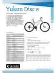 GIANT BICYCLES YUKON DISC W Manuel utilisateur