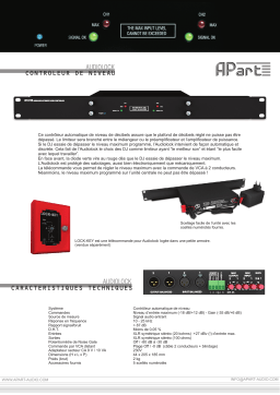 APART AUDIOLOCK Manuel utilisateur