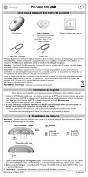 Pinnacle 510 USB Manuel utilisateur