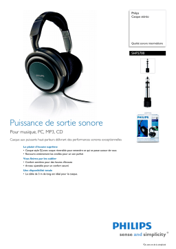 Philips SHP2700 Manuel utilisateur