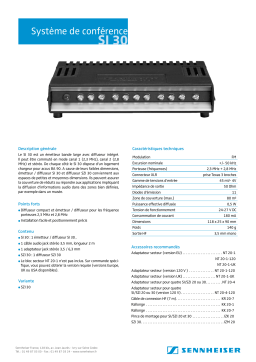 Sennheiser SI 30 Manuel utilisateur