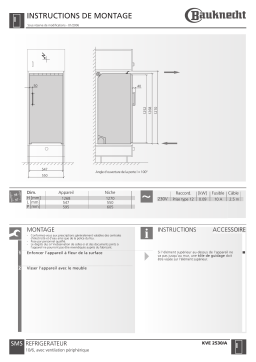 Bauknecht KVE 2530 Manuel utilisateur