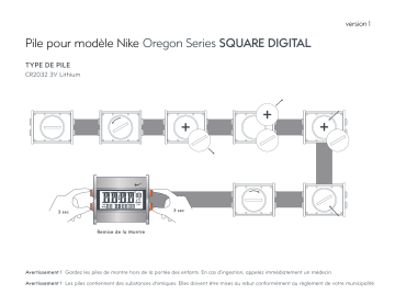 Manuel du propriétaire | Nike SQRDIGI Manuel utilisateur | Fixfr