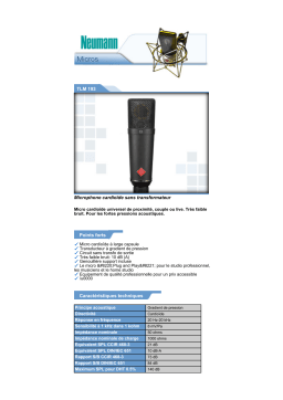 Neumann TLM 193 Manuel utilisateur