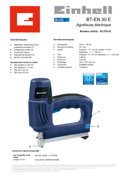 EINHELL BT-EN 30 E Manuel utilisateur