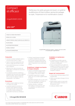 Canon IMAGERUNNER 2202N Manuel utilisateur