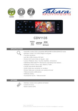 Takara CDV1135 Manuel utilisateur