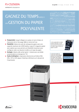 KYOCERA FS-C5250DN Manuel utilisateur