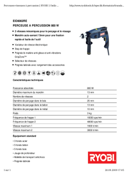 Ryobi EID8002RE Manuel utilisateur