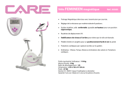 CARE FITNESS FEMINEEN 55505 Manuel utilisateur