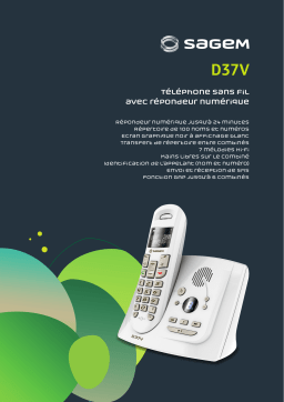 Sagem D37V Manuel utilisateur