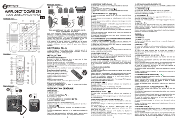 Manuel du propriétaire | Geemarc AMPLIDECT COMBI 295 Manuel utilisateur | Fixfr