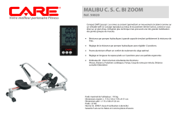 CARE FITNESS MALIBU C.S.C BI ZOOM 50820 Manuel utilisateur