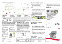 Britax Kidfix XP Sict Manuel utilisateur