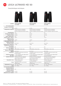 Leica ULTRAVID 10X50 HD Manuel utilisateur