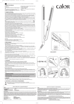 CALOR CF 7610 Manuel utilisateur