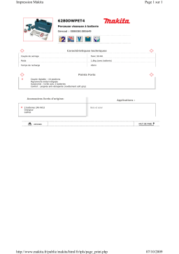 Makita 6280DWPET4 Manuel utilisateur